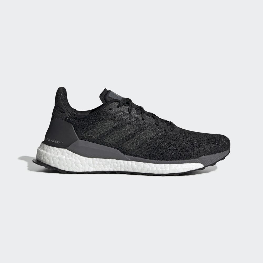 Adidas Men's Solarboost 19 Walking Shoes Black/Dark Grey Ireland EF1413